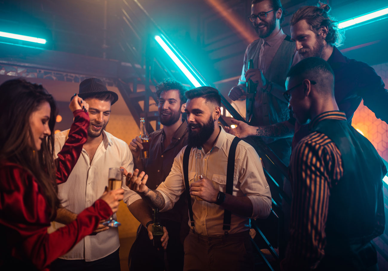 Bachelor party group