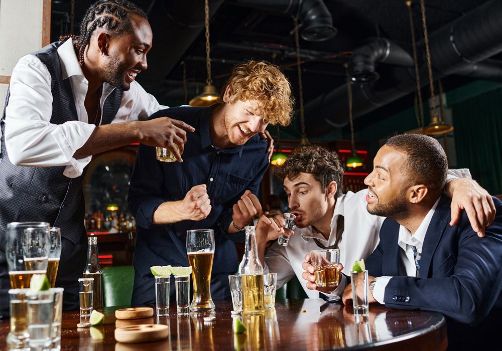 Bachelor party group in Tampa.