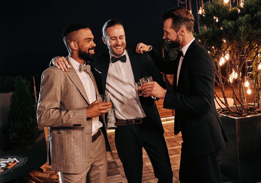 Bachelor party group in San Diego.