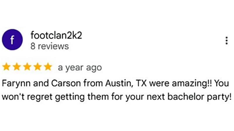 Google client review