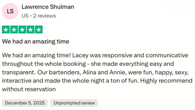 Trustpilot client review