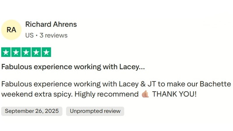 Trustpilot client review