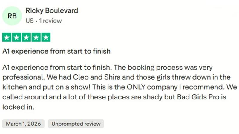 Trustpilot client review