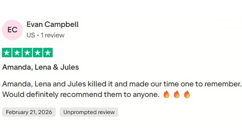 Trustpilot client review