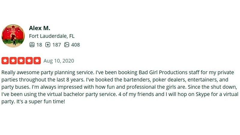 Yelp client review