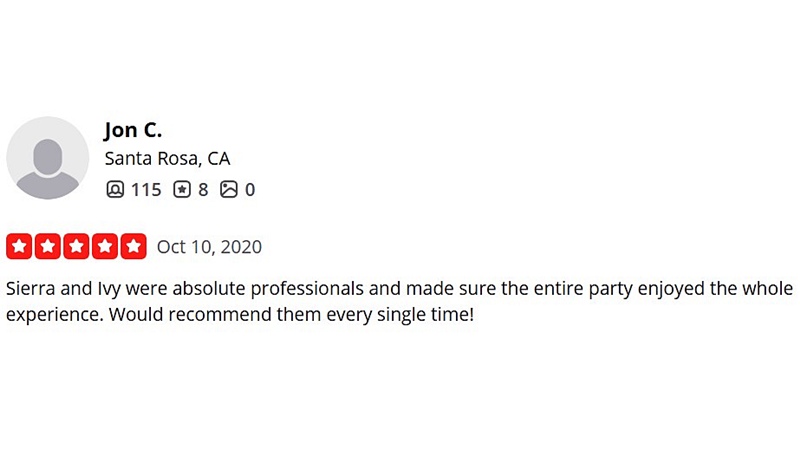 Yelp client review