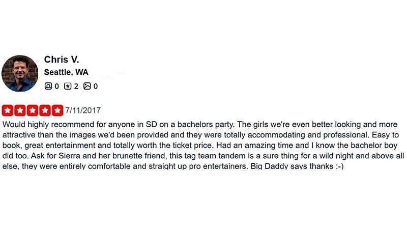 Yelp client review
