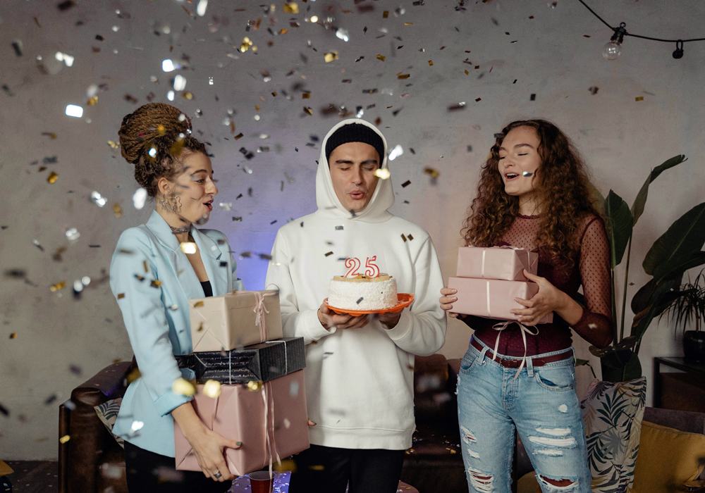 Birthday party group in San Diego.