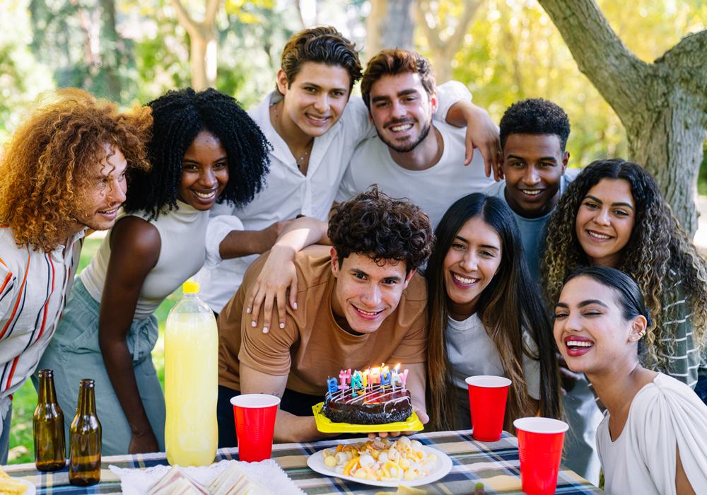 Birthday party group in San Francisco.