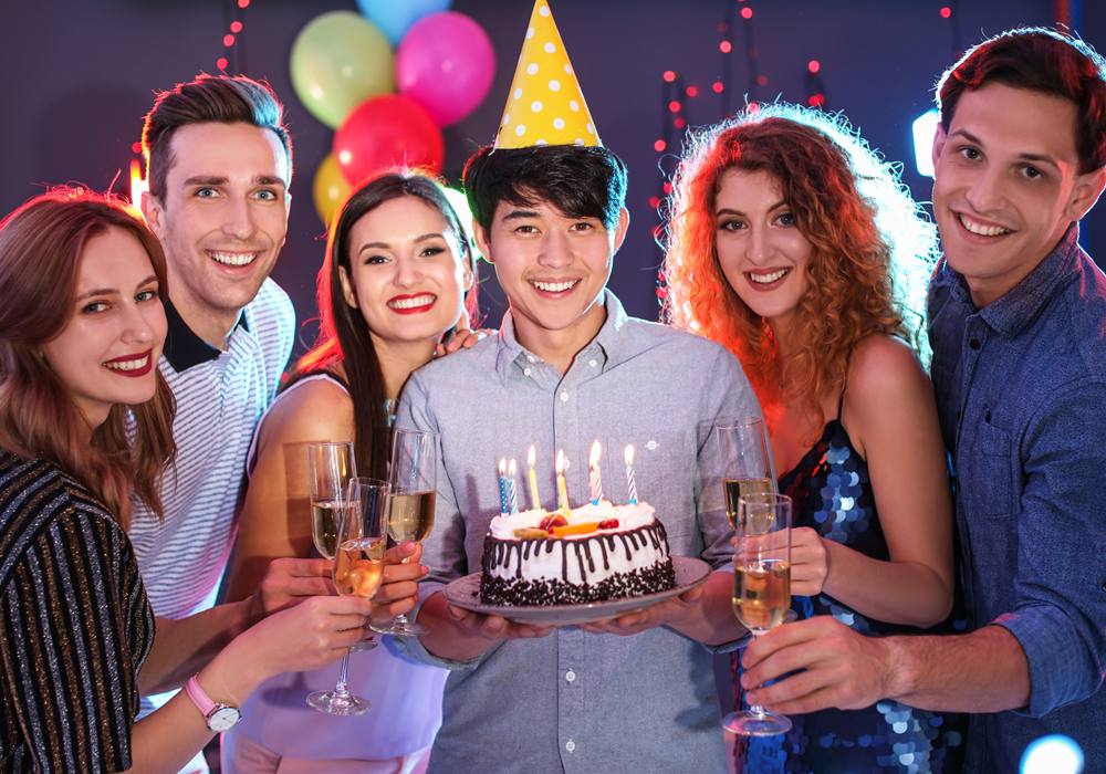 Birthday party group in Tampa.