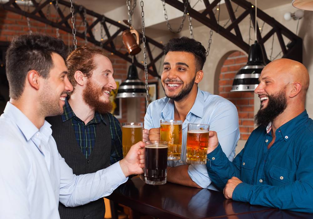 Brewery tour group in Orange County.