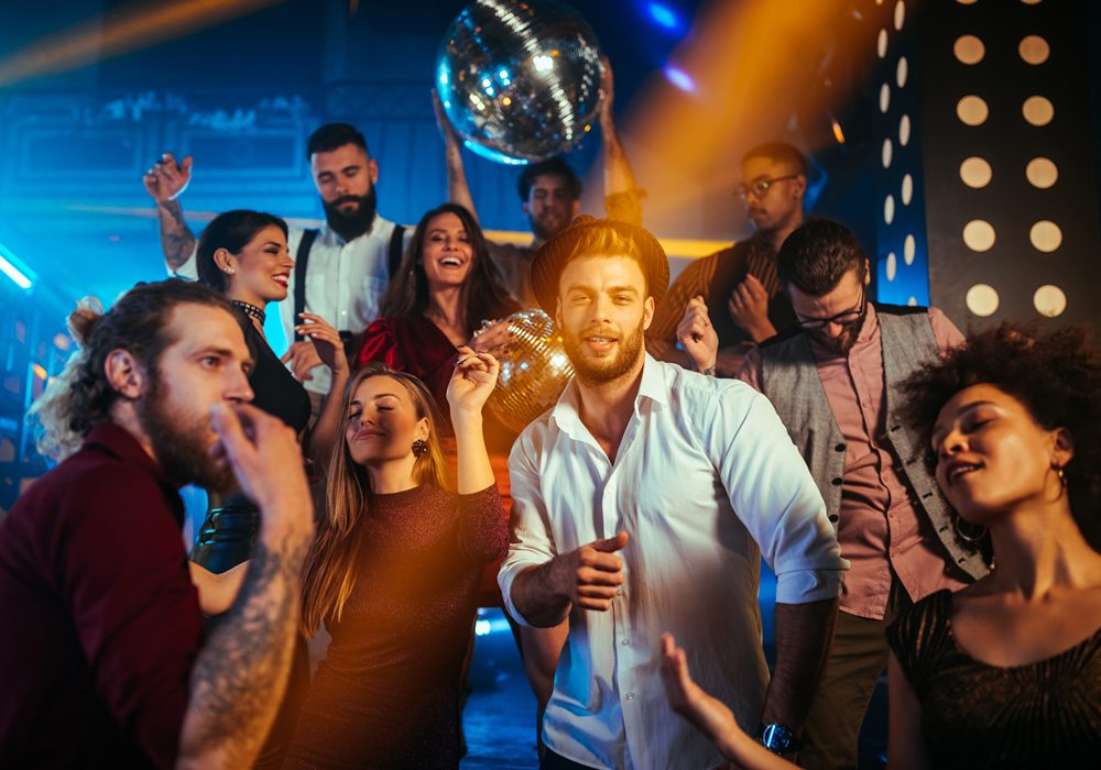 Party group in Los Angeles.