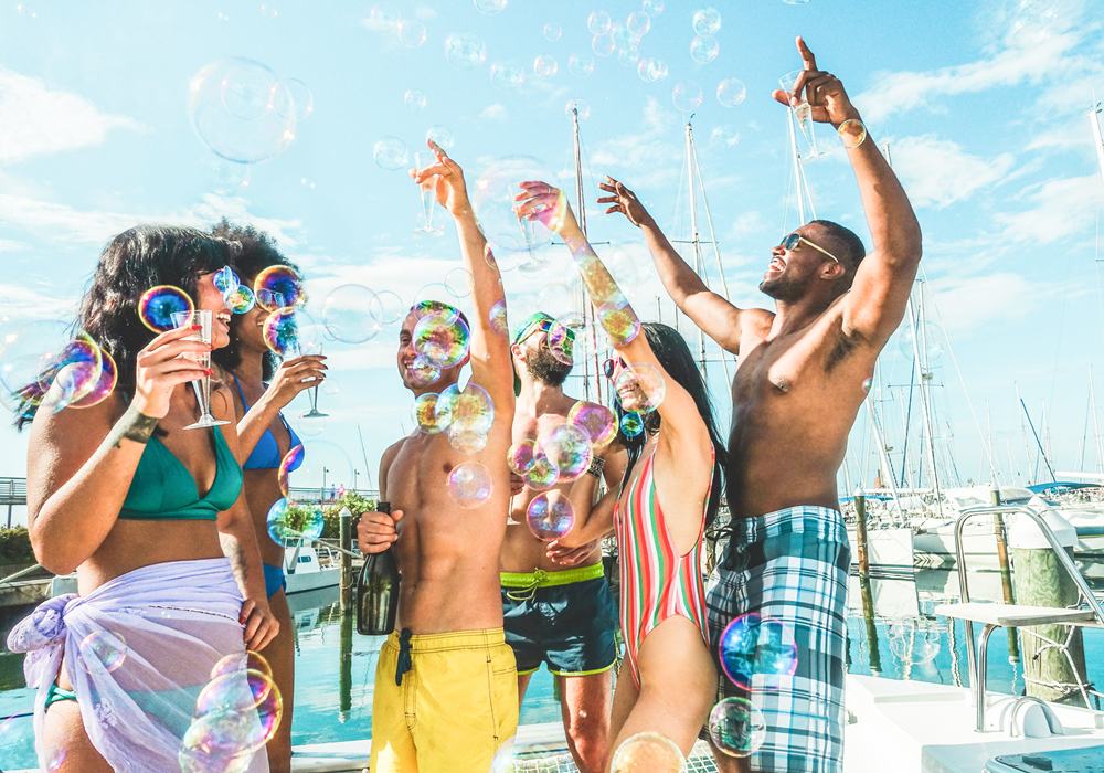 Private yacht party in San Diego.