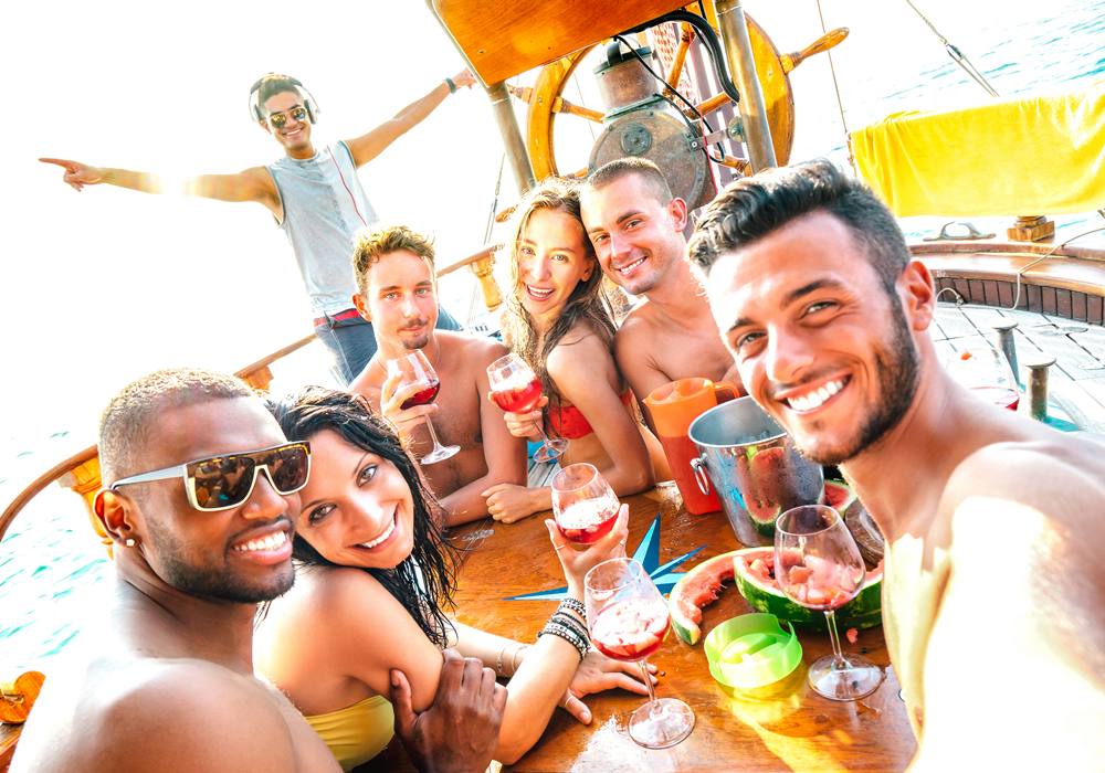 Yacht party group in Tampa.