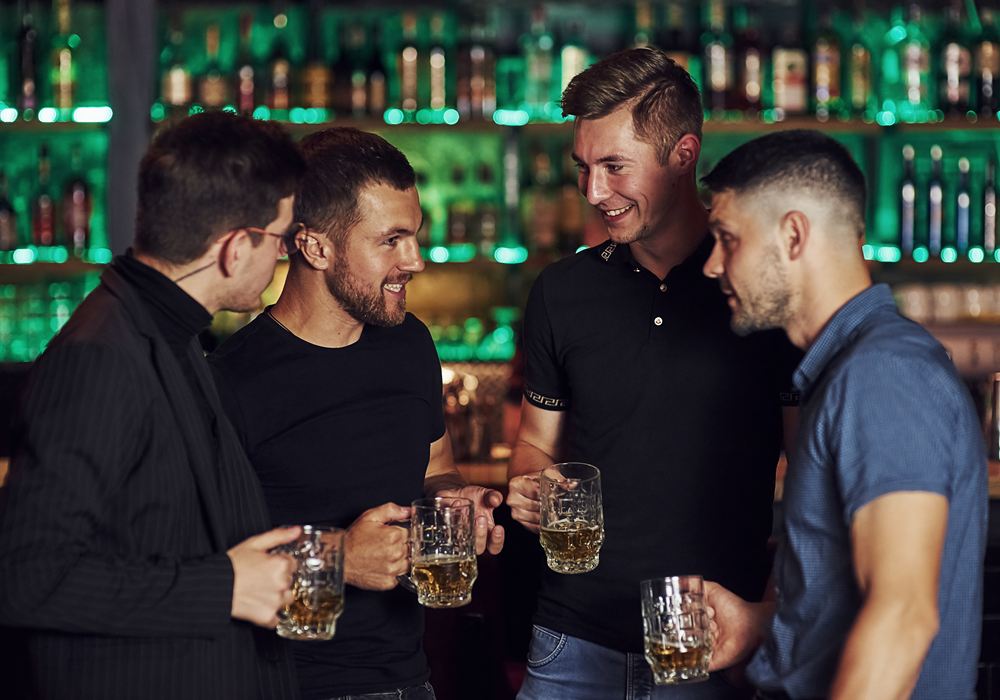 Guys' night out in Los Angeles.