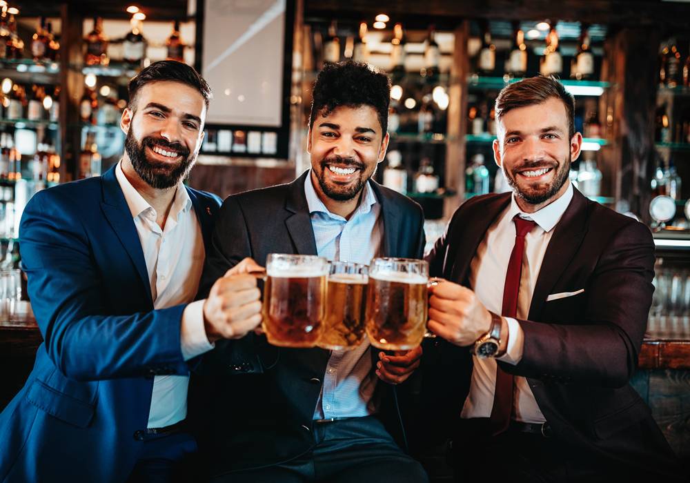 Bachelor party group in Palm Springs.