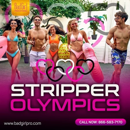 Stripper Olympics party.