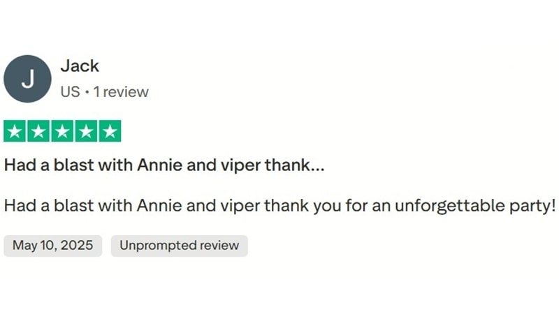 Trustpilot client review