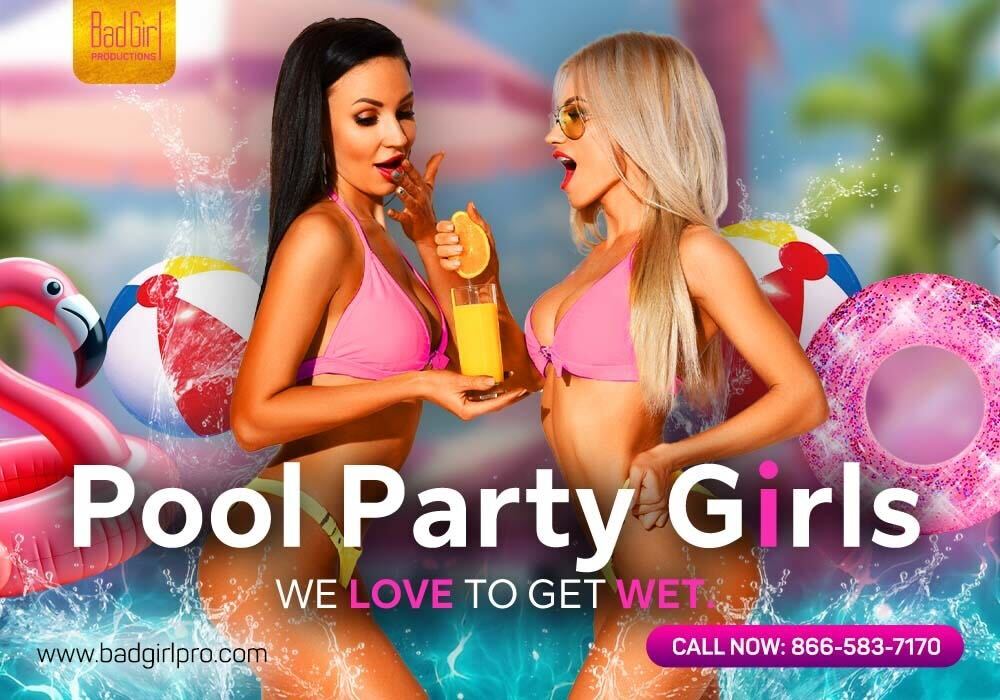 Pool Party Girls in Miami.