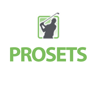 Prosets Golf Club Rentals logo.